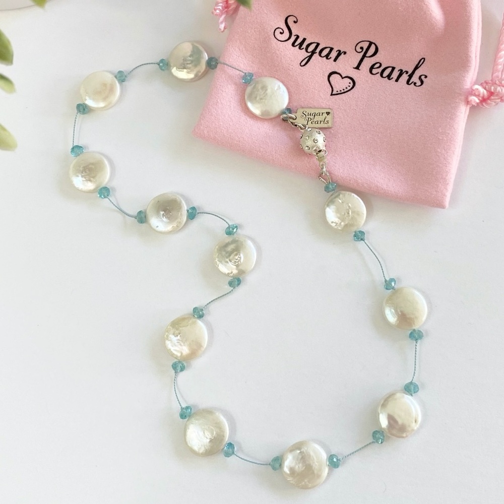 Tin Cup Coin Pearl & Appetite Necklace